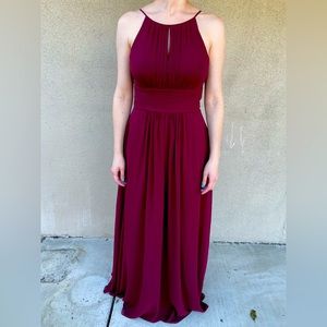 Maroon Bridesmaid Dress